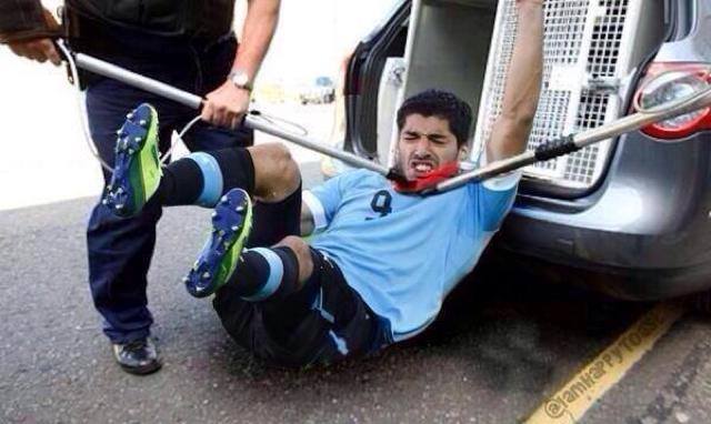 Luis Suárez fue capturado por La FIFA a las afueras del Maracaná y fue puesto en cuarentena