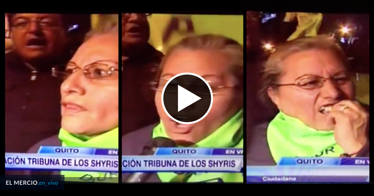 Agreden a señora que apoya a Correa y le sacan la dentadura [Video]