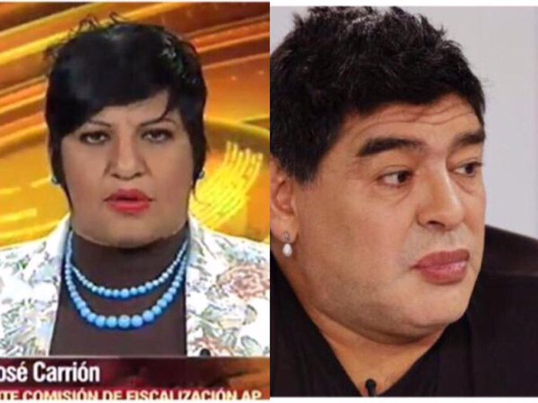 Asambleista María José Carrión niega parentesco con Maradona