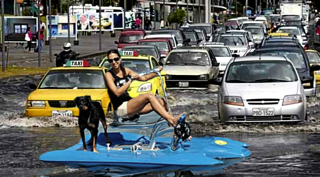 Bicicletas acuáticas se integraron al sistema público BiciQuito por el invierno