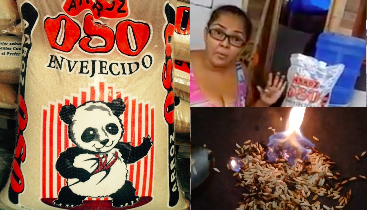 "El arroz no es de plástico, ustedes son las carishinas" dice el oso de Arroz Oso