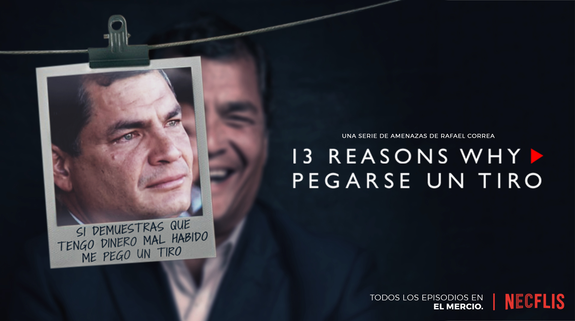 Rafael Correa estará en 13 Reasons Why