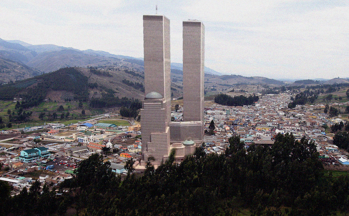 Delfín Quishpe construirá  las Torres Gemelas de Guamote